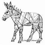 Abstract Donkey Art Coloring Pages 3