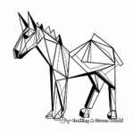 Abstract Donkey Art Coloring Pages 4