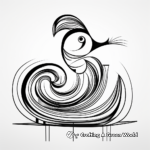 Abstract Duck Coloring Pages for Artists 1