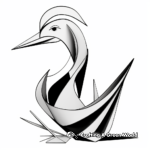 Abstract Duck Coloring Pages for Artists 2