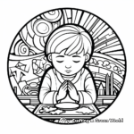 Abstract Fasting and Prayer Coloring Pages for Artists 1