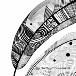 Abstract Feather Art Coloring Pages 2