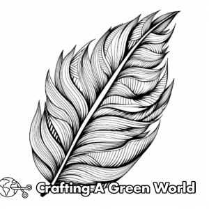 Feather Coloring Pages - Free &amp; Printable!