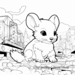 Abstract Ferret Coloring Pages for Art Lovers 3