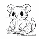 Abstract Ferret Coloring Pages for Art Lovers 4