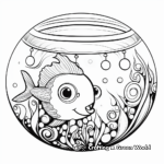Abstract Fish Bowl Coloring Page for Artists 1