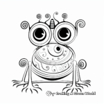 Abstract Frog Art Coloring Pages 1