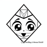 Abstract Geometric Diamond Coloring Pages 4