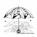 Abstract Geometric Umbrella Coloring Pages 3