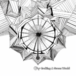 Abstract Geometric Umbrella Coloring Pages 4