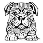 Abstract Georgia Bulldog Coloring Pages for Artists 2