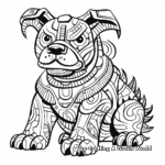 Abstract Georgia Bulldog Coloring Pages for Artists 3