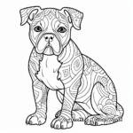 Abstract Georgia Bulldog Coloring Pages for Artists 4