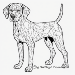 Abstract German Shorthaired Pointer Coloring Pages 1
