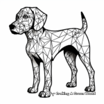 Abstract German Shorthaired Pointer Coloring Pages 2