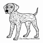 Abstract German Shorthaired Pointer Coloring Pages 3