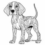 Abstract German Shorthaired Pointer Coloring Pages 4