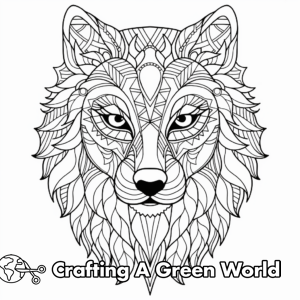 Grey Wolf Coloring Pages - Free &amp; Printable!