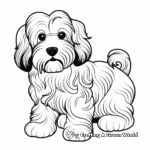 Abstract Havanese Coloring Pages for Artists 1