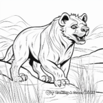 Abstract Hyena Coloring Pages for Art Enthusiasts 1