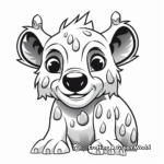 Abstract Hyena Coloring Pages for Art Enthusiasts 2