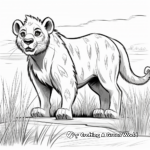 Abstract Hyena Coloring Pages for Art Enthusiasts 3