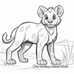 Abstract Hyena Coloring Pages for Art Enthusiasts 4