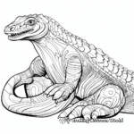 Abstract Komodo Dragon Coloring Pages 1