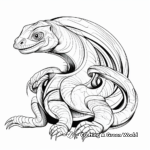 Abstract Komodo Dragon Coloring Pages 2