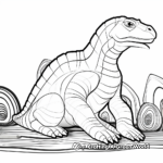 Abstract Komodo Dragon Coloring Pages 3