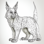 Abstract Lynx Coloring Pages for Artists 1
