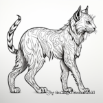 Abstract Lynx Coloring Pages for Artists 3