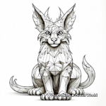 Abstract Lynx Coloring Pages for Artists 4