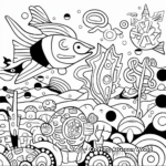 Abstract Ocean Life Coloring Pages 3