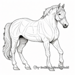 Abstract Palomino Horse Coloring Pages for Artists 2