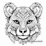 Abstract Panda Coloring Pages for Graphic Artists 1