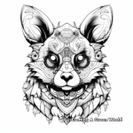 Abstract Panda Coloring Pages for Graphic Artists 4