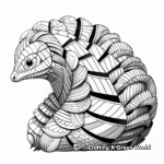 Abstract Pangolin Art Coloring Pages For Artists 1