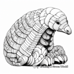 Abstract Pangolin Art Coloring Pages For Artists 2