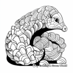 Abstract Pangolin Art Coloring Pages For Artists 3