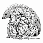 Abstract Pangolin Art Coloring Pages For Artists 4