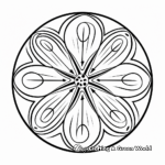 Abstract Patterned Sand Dollar for Artistic Coloring Pages 2