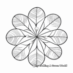 Abstract Patterned Sand Dollar for Artistic Coloring Pages 4