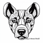 Abstract Pitbull Head Art Coloring Pages 4