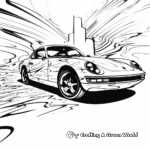 Abstract Porsche 911 Coloring Pages for Artists 1