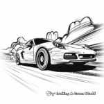Abstract Porsche 911 Coloring Pages for Artists 4