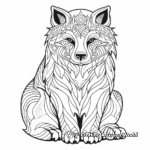 Abstract Red Panda Coloring Pages for Artists 4