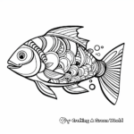 Abstract Salmon Art Coloring Pages for Creatives 4
