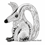 Abstract Skunk Art Coloring Pages 4