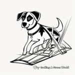 Abstract Sled Dog Coloring Pages for Adventurous Artists 3
